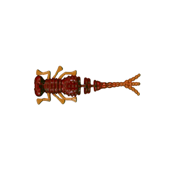 Мягкая приманка Brown Perch Kurva Машинное масло зеленая шуба UV 70мм 2гр цвет 011 6 шт