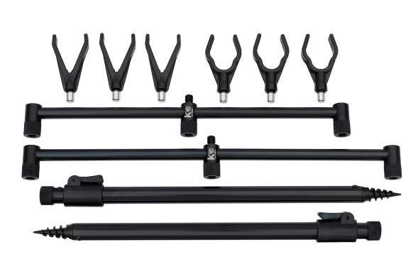 Комплект подставки для удочек KYODA, на 3 удочки, тычка винт, в чехле