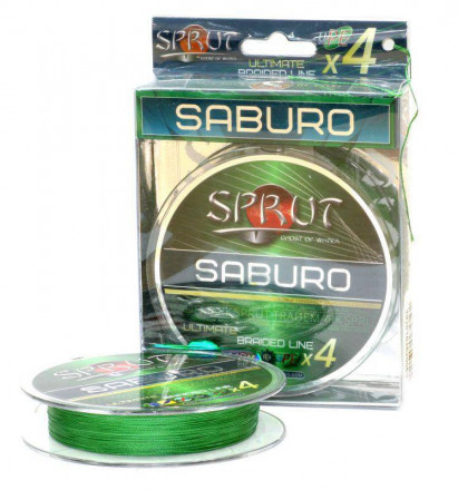 Леска плетеная SPRUT Saburo Soft Ultimate X 4 Dark Green 0.28 95м