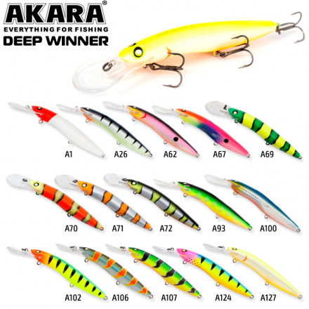 Воблер Akara Deep Winner 125F 24г DW125F-A124