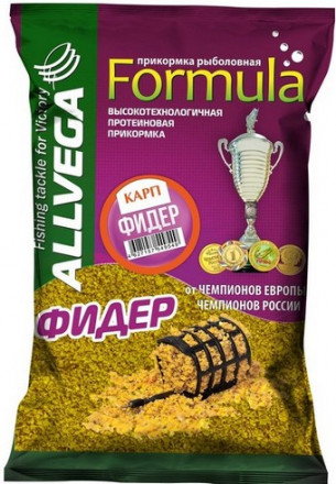 Прикормка ALLVEGA Formula Feeder Carp фидер капр 900г