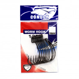 Крючок офсетный Condor WORM HOOK №1 BN 50 шт/упак