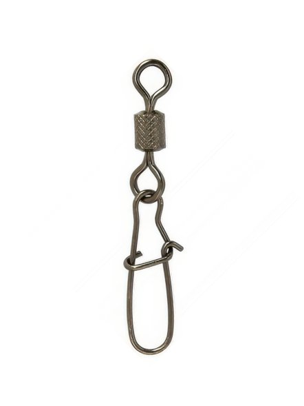 Вертлюг с карабином Condor Rolling Swivel With Nice Snap Black Nikel, размер 4 50 шт.