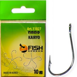 Крючок FISH SEASON Kairyo han-sure-ring №10 BN 10шт 11027-10F