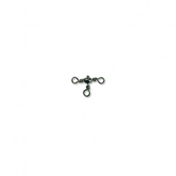 Вертлюг тройной Condor 90 град. Rarrel Cross-line Swivel, цвет Black Nikel, размер 10, 100шт.