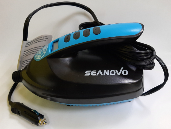 Насос электрический одноступенчатый HT-777 Seanovo для лодок ПВХ, сабов, матрасов, палаток 0,34-1,1 атм 12B