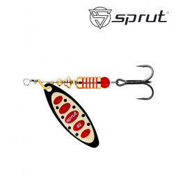 Блесна Sprut Atra Spinner №2 7.5г/BKGR