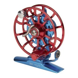 Катушка инерционная Higashi HI55S цв.blue/red