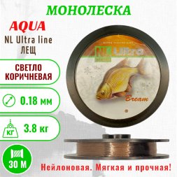 Леска Aqua NL Ultra Bream лещ 0.18 30м