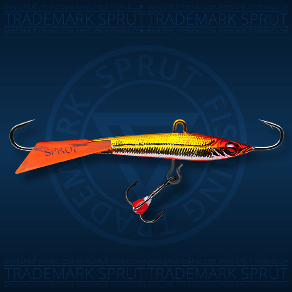 Балансир рыболовный для зимней рыбалки Sprut Hiko №7 18г 70мм CLN-EP+тр. с ф/к