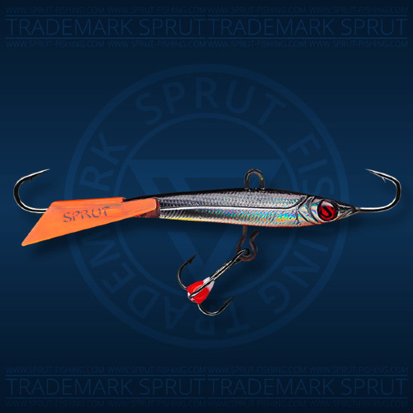 Балансир рыболовный для зимней рыбалки Sprut Hiko №7 18г 70мм SBK-3D+тр. с ф/к