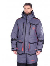 Костюм Huntsman поплавок Siberia Floating Серый/Черный тк. Breathable Р-р: 56-58, Рост: 182