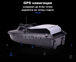 Кораблик для прикормки JABO Teltos 2 эхолот, 20A